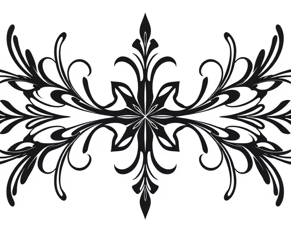 Graphic design with excessive symmetry